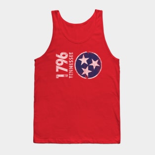 1776 Tennessee State Flag Retro Fade Tank Top